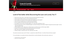 Desktop Screenshot of leanandlovely.com