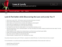 Tablet Screenshot of leanandlovely.com